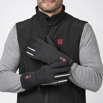 Heated cycling gloves